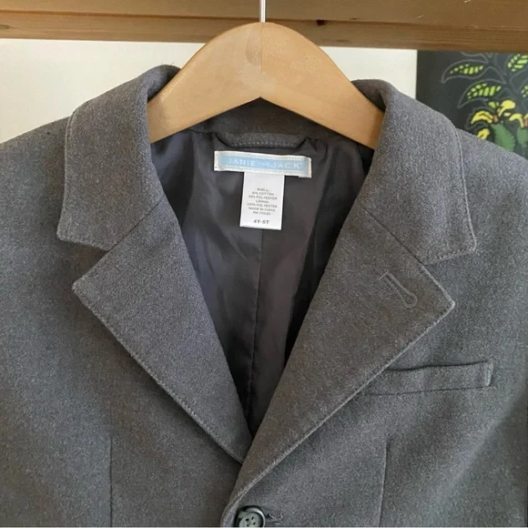 Janie and Jack Gray Blazer With Elbow Patches - Picture 8 of 14